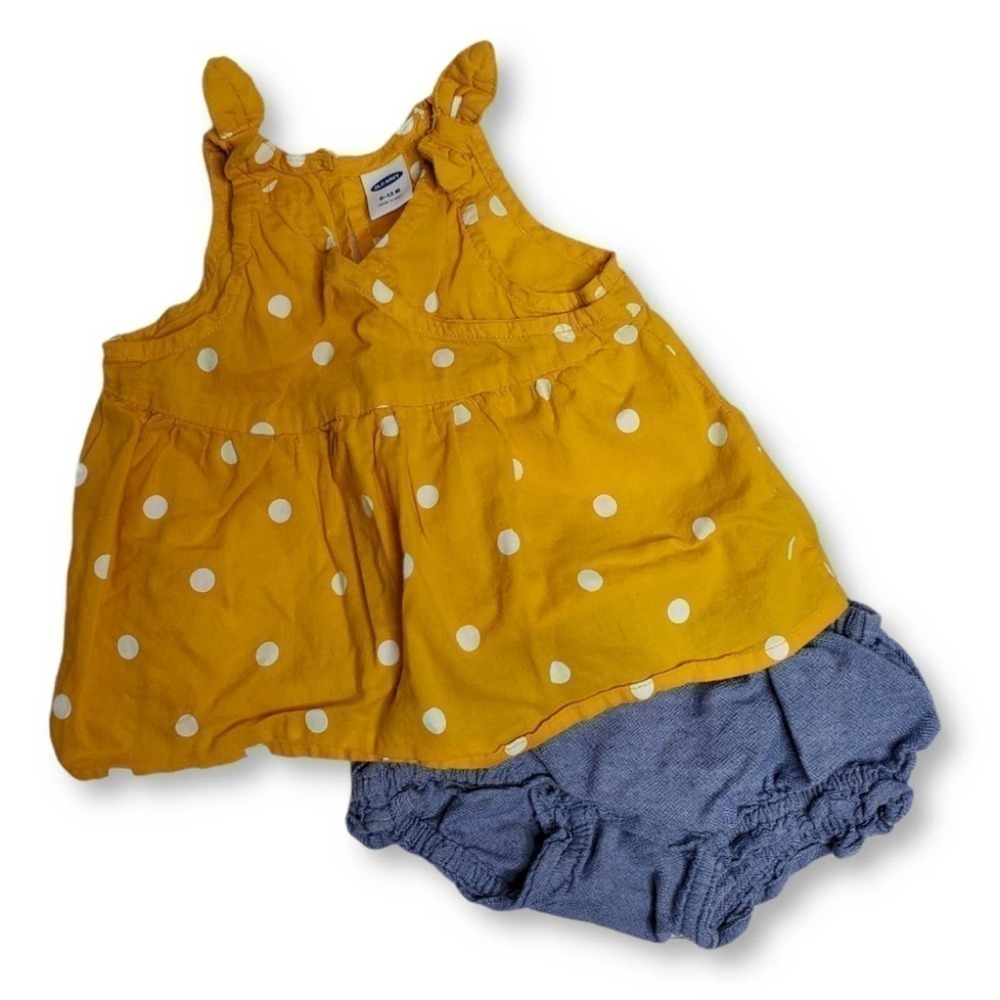 Old Navy Top & Bloomers Set Blue 6-12 mo